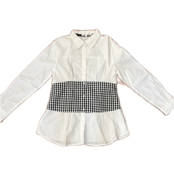 Eden & Olivia Womens Small Long Sleeve Button Down Shirt - Picture 1 of 8